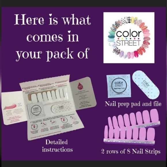 💅🏼 Color Street 💯 Real Nail Polish Strips 💅🏼 Melon-Dramatic - Picture 6 of 8